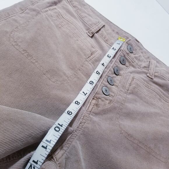 AEO American Eagle Corduroy Button Fly Super Hi-Rise Flare Pants - Picture 8 of 16